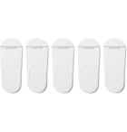 Marcoliani - Five-Pack Invisible Touch Pima Cotton-Blend No-Show Socks - White
