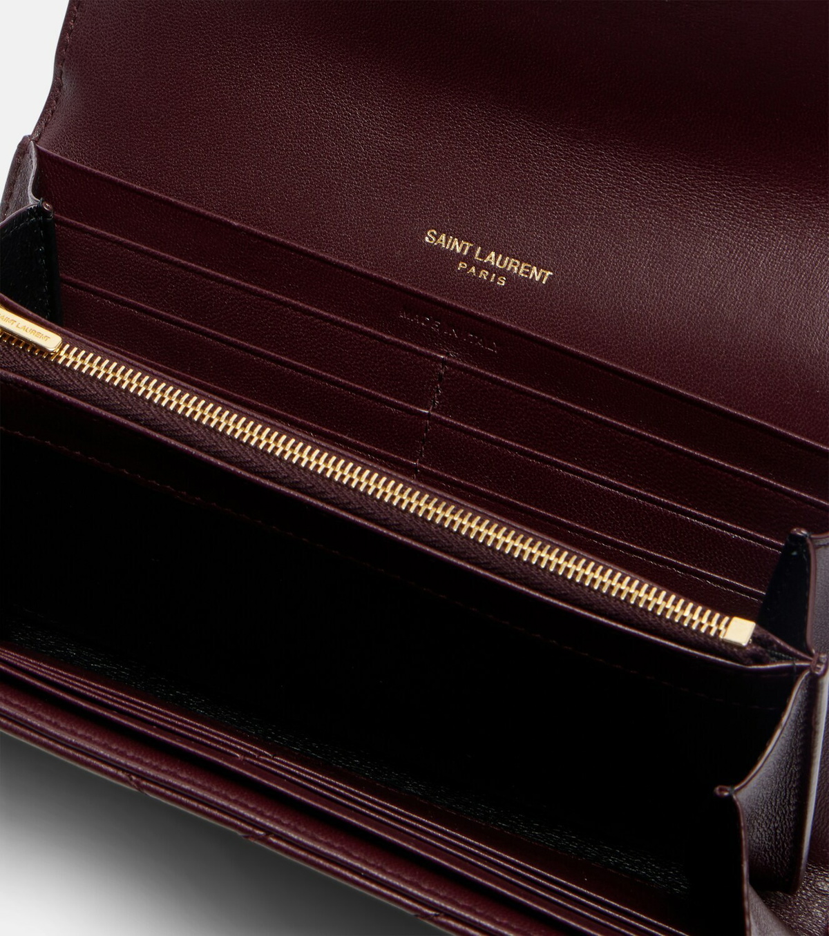 Saint Laurent Cassandre matelassé leather wallet