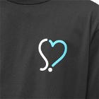 SOPHNET. Men's Heart T-Shirt in Black