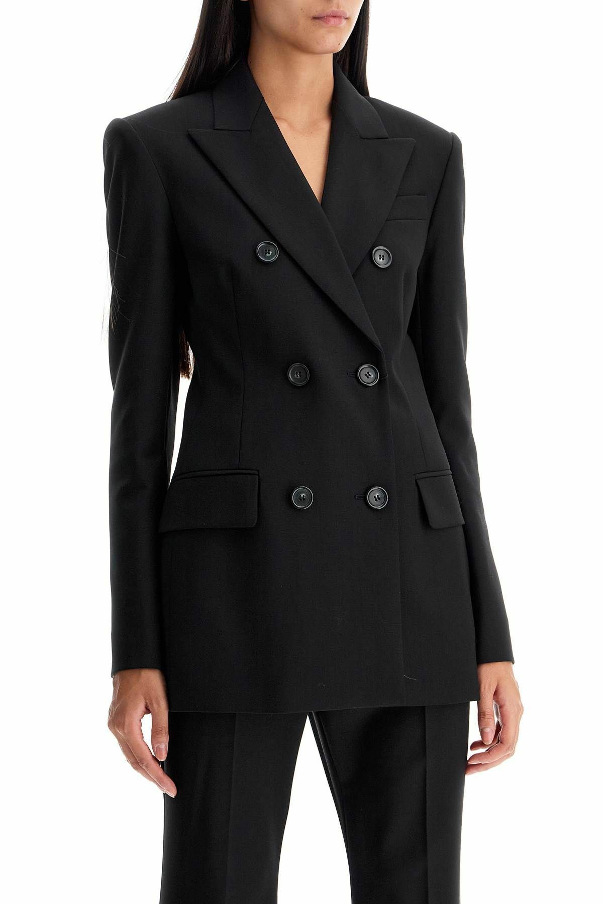 SPORTMAX 'adamo double-breasted stretch wool Black Sportmax