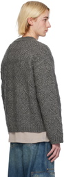 GANNI Gray Bubble Sweater