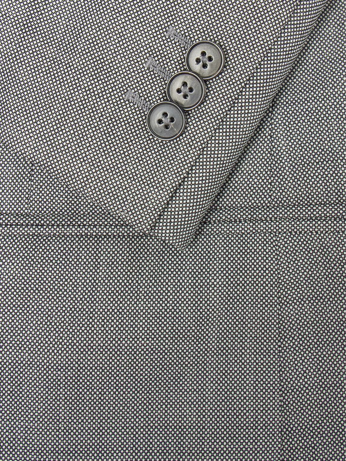 Husbands - Double-Breasted Birdseye Wool Suit - Gray