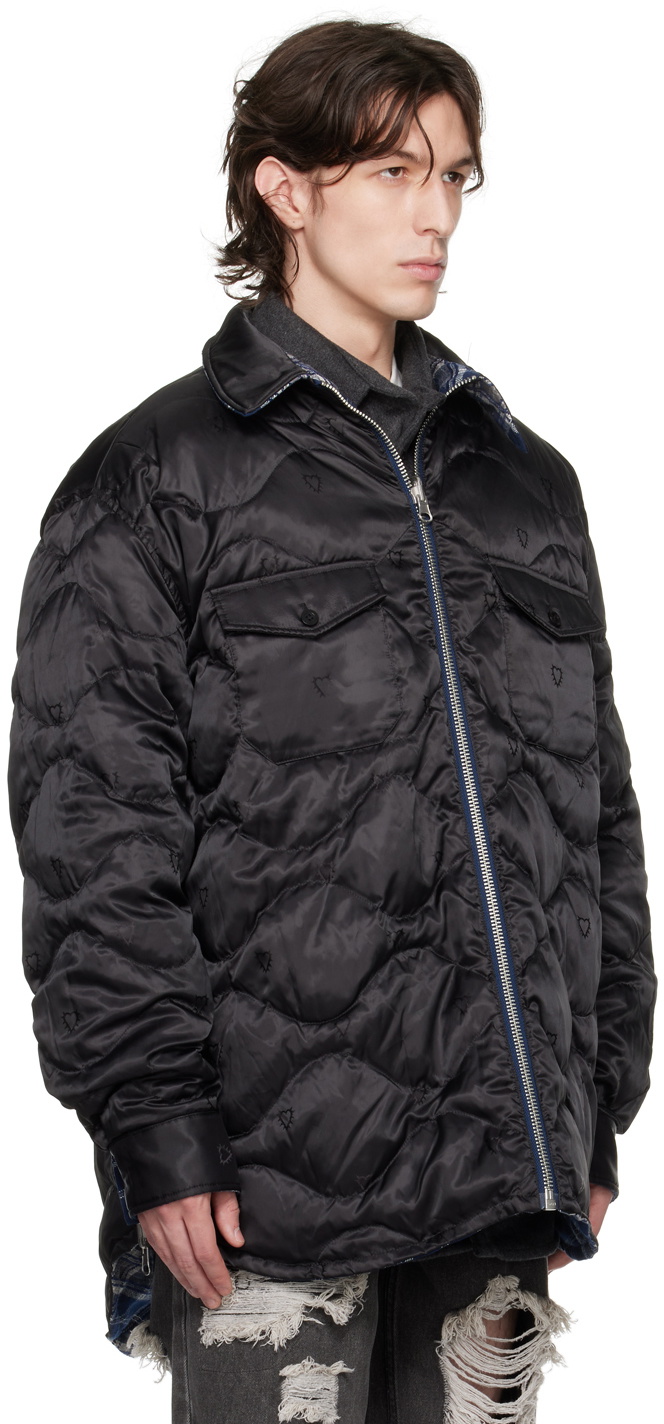 Stolen Girlfriends Club Navy & Black Inland Reversible Down Jacket