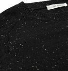 THE ROW - Florain Mélange Wool Sweater - Black