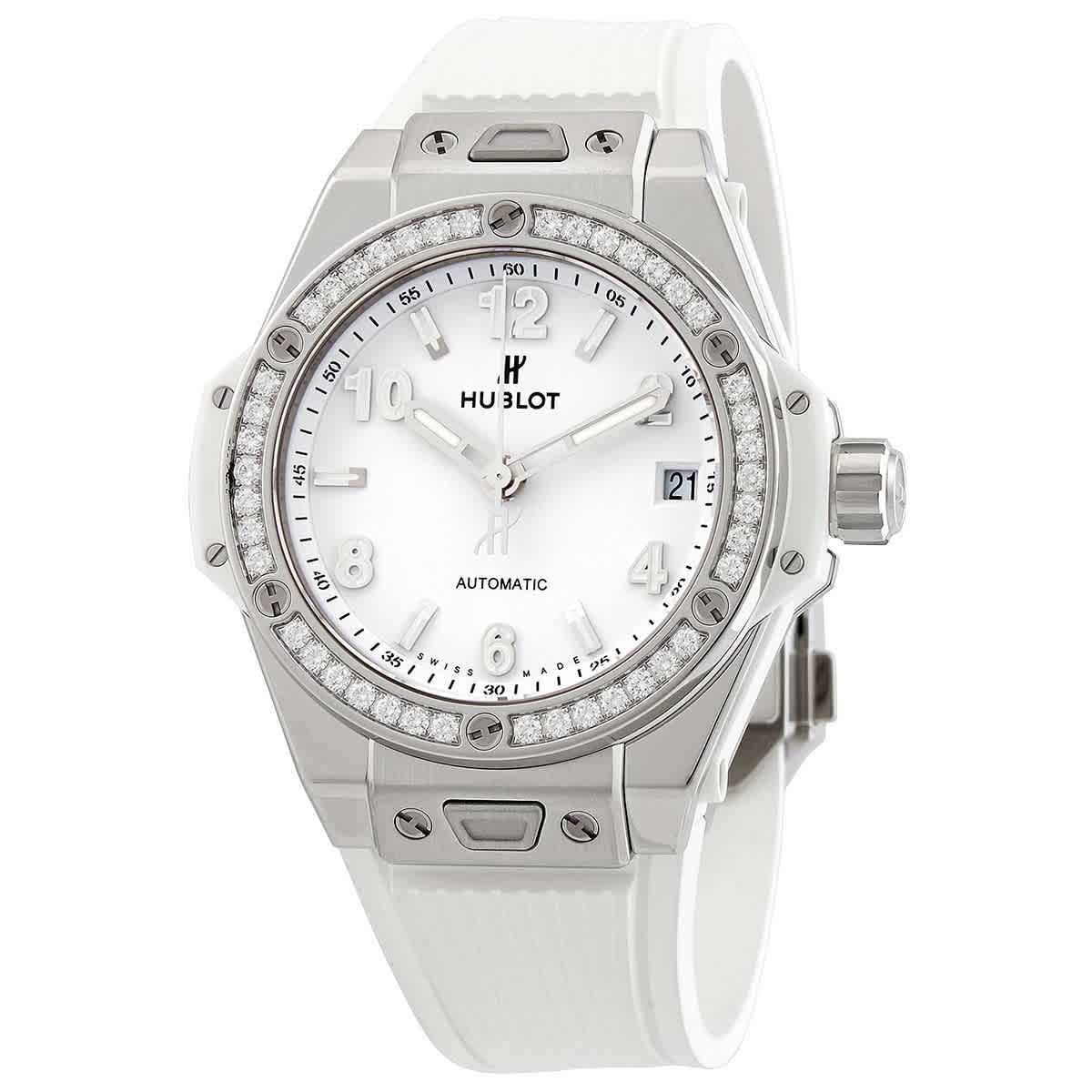 Hublot Big Bang One Click Automatic Diamond White Dial Ladies Watch 465.SE.2010.RW.1204