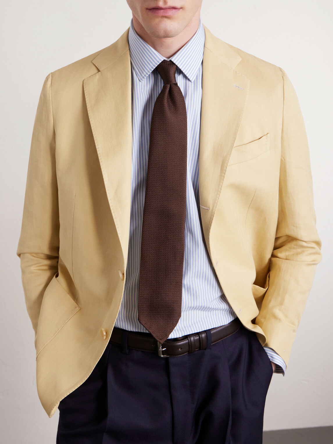 De Petrillo - Houndstooth Silk-Jacquard Tie
