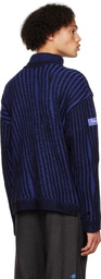 ADER error Blue & Black Frank Turtleneck