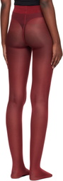 Wolford Burgundy Satin Touch 20 Tights