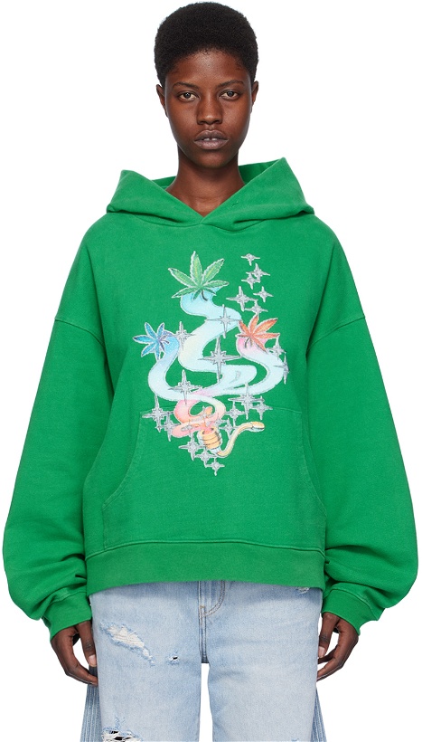 Photo: ERL Green Graphic Hoodie