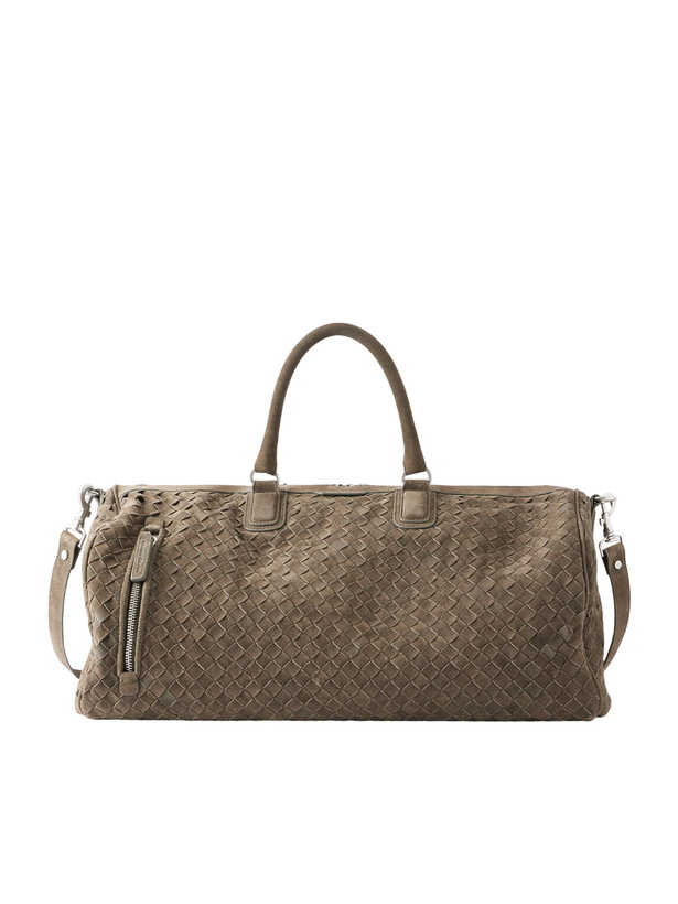 Photo: Officine Creative - Armor 01 Woven Suede Weekend Bag