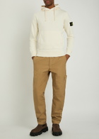 Stone Island Ghost Straight-leg Cotton-poplin Trousers Beige