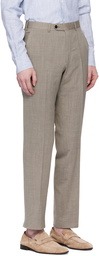 ZEGNA Taupe Notched Lapel Suit