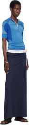 Julie Kegels Navy Polo Maxi Skirt
