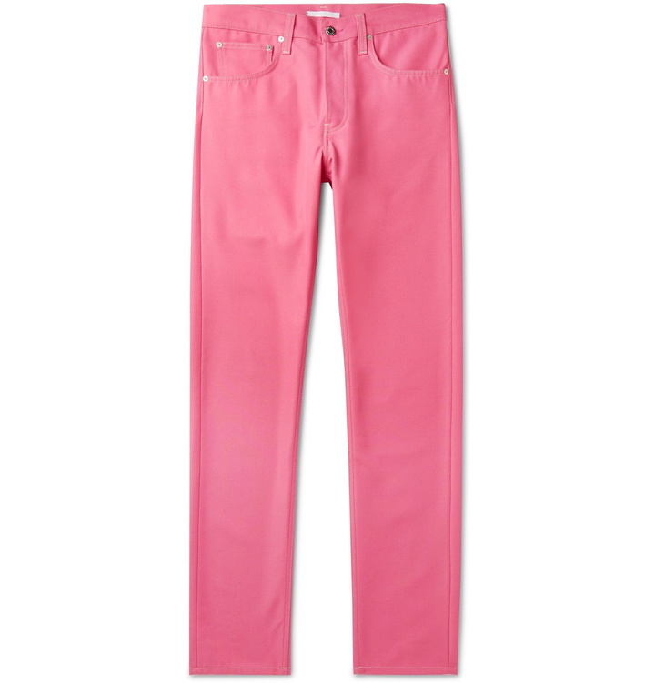 Photo: Helmut Lang - Slim-Fit Denim Jeans - Pink