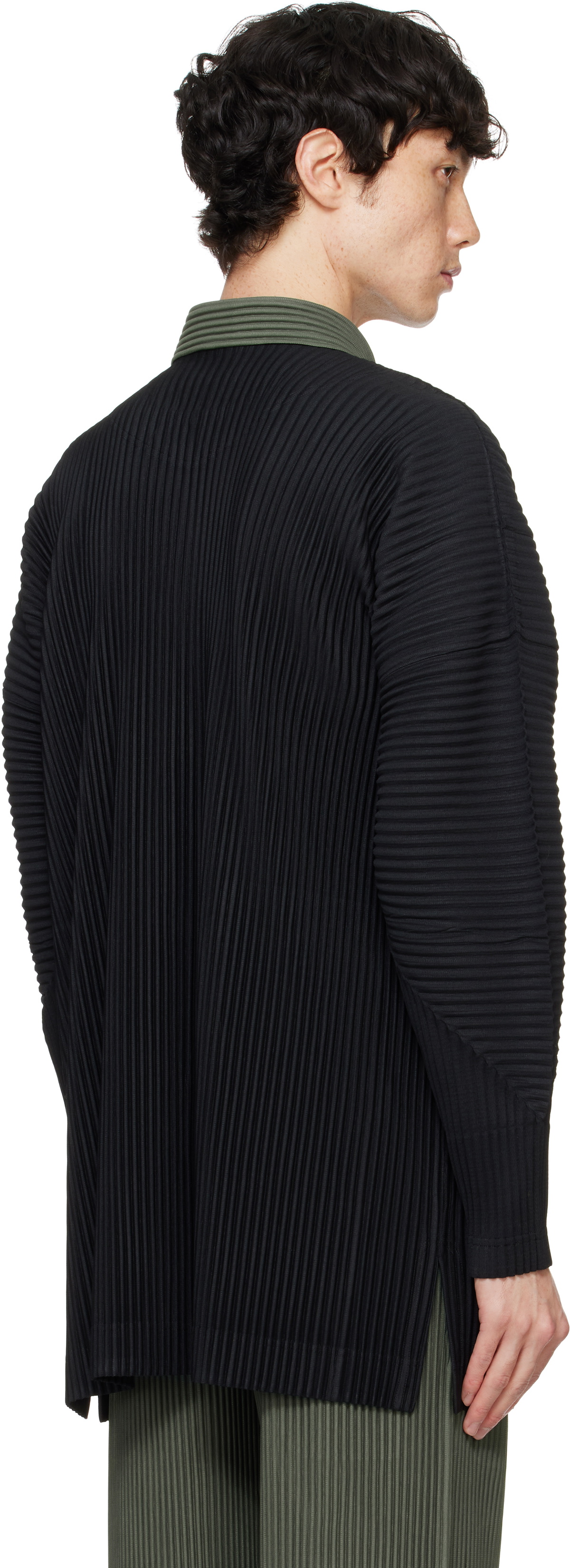 HOMME PLISSÉ ISSEY MIYAKE Black Monthly Color October Shirt Homme