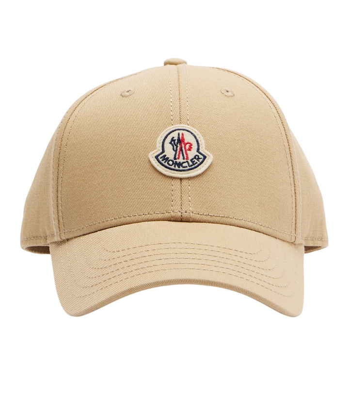 Photo: Moncler Logo cotton gabardine baseball cap