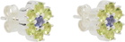 Hatton Labs Silver & Multicolor Daisy Earrings