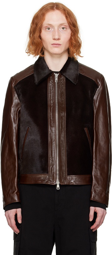 Photo: Our Legacy Brown Andalou Leather Jacket
