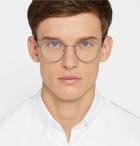 Moscot - Zis Round-Frame Acetate and Silver-Tone Optical Glasses - Men - Silver
