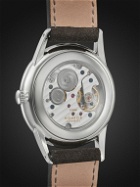 NOMOS Glashütte - Orion Hand-Wound 38mm Stainless Steel and Suede Watch, Ref. No. 379
