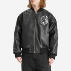 Billionaire Boys Club Men's OG Astro Leather Bomber Jacket in Black