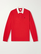 Aimé Leon Dore - Logo-Embroidered Cotton-Jersey Polo Shirt - Red