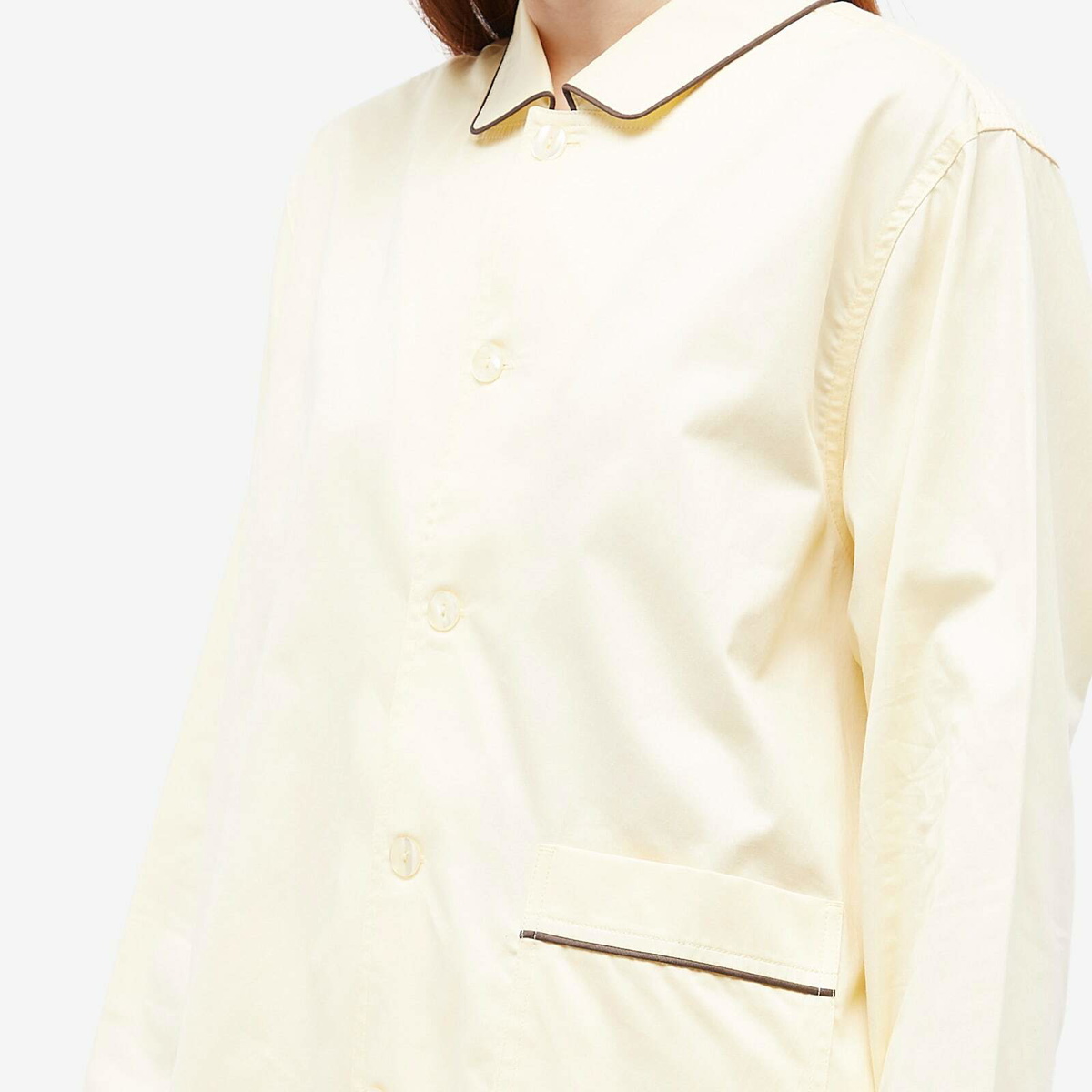 HAY Women's Outline Long Pyjama Shirt in Soft Yellow