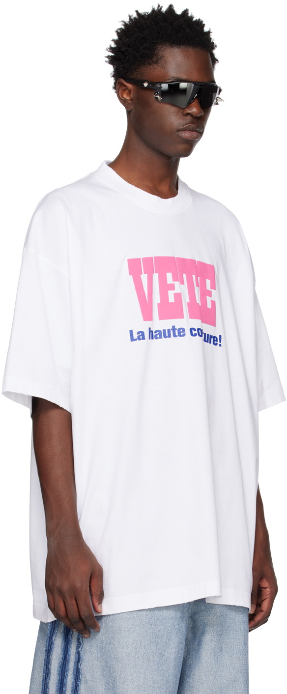 VETEMENTS White 'La Haute Couture' T-Shirt Vetements