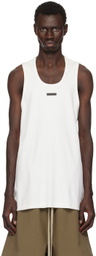 Fear of God White Ribbed Tank Top