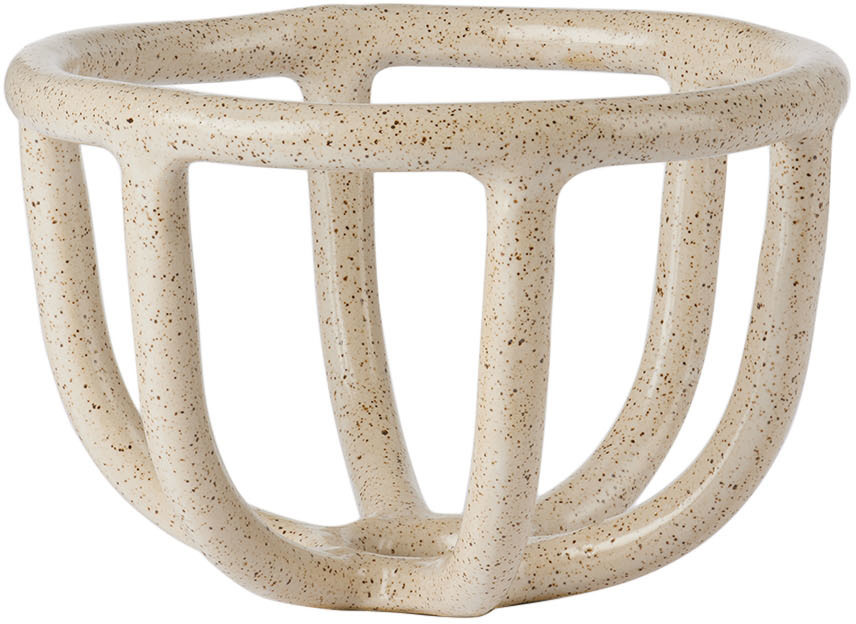 SIN Off-White & Black Moth Bowl