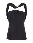 The Attico Ginnie' Black Tank Top