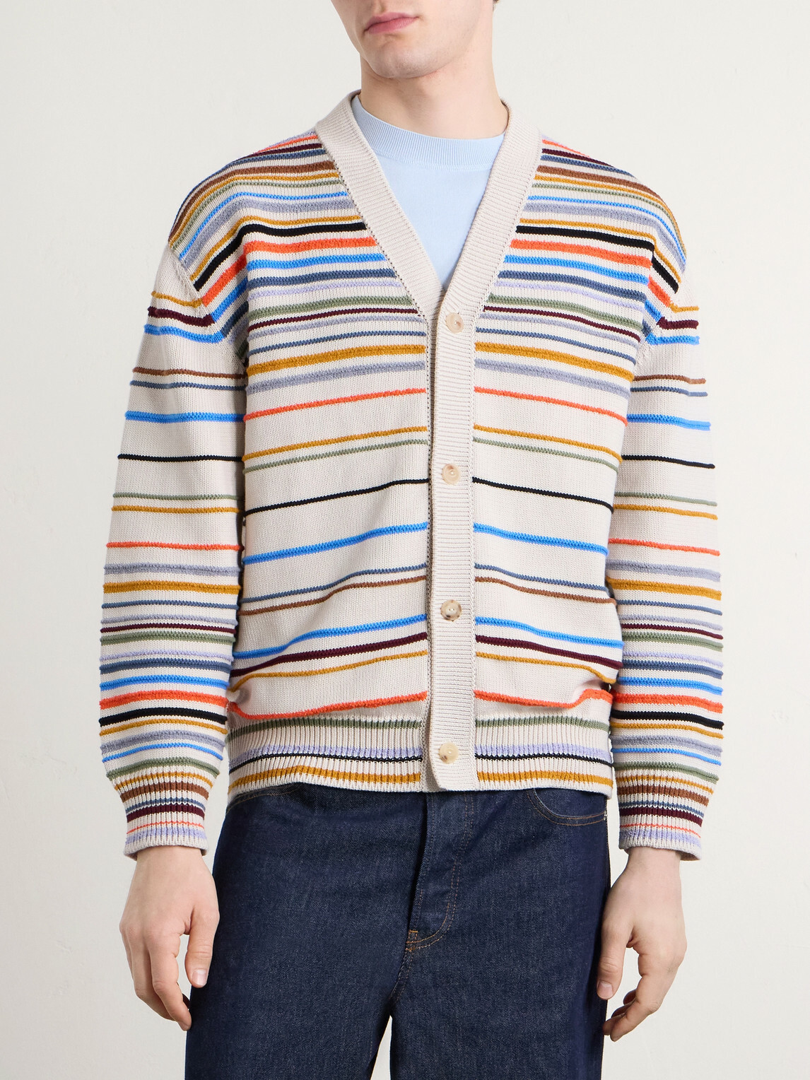 Paul Smith - Striped Cotton-Blend Cardigan - Multi