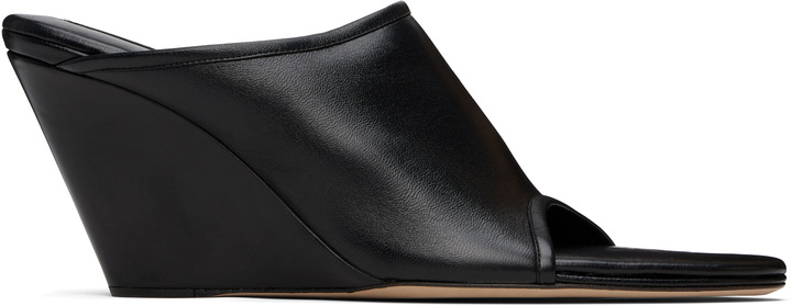 Photo: CHRISTEN SSENSE Exclusive Black 75mm Stretch Mules
