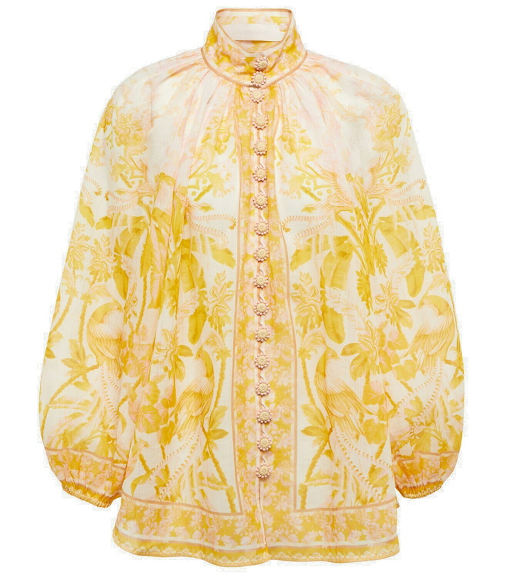 Photo: Zimmermann Lyre Billow printed ramie blouse