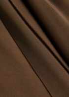 Vince Satin Slip Midi Skirt Brown