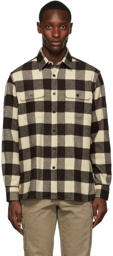 Ralph Lauren Purple Label Brown & Off-White Wool Bradley Buffalo Check Shirt