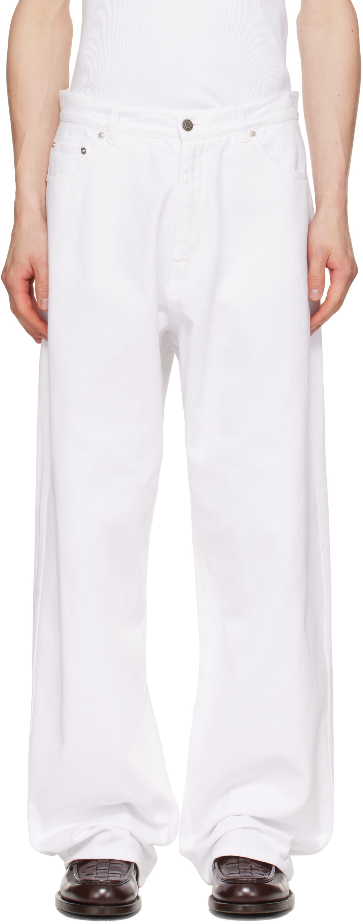 ABRA White Poster Jeans