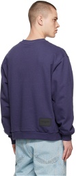 We11done Navy Colorful Cursive Sweatshirt
