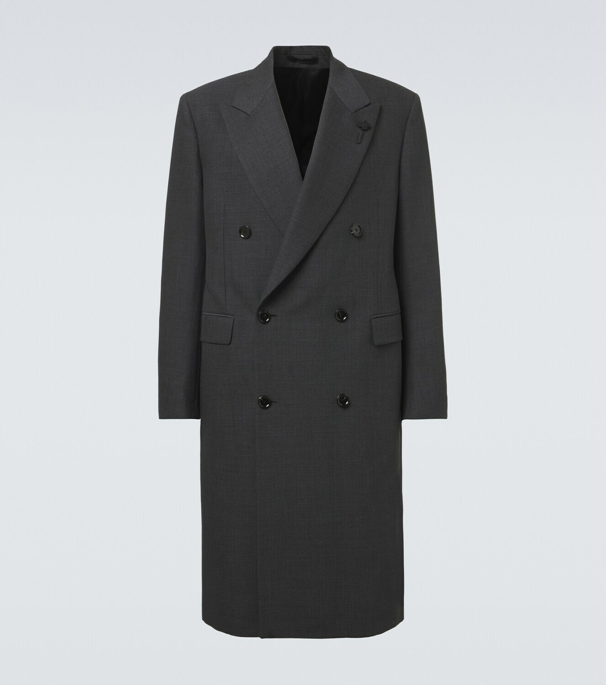 Lardini Double-breasted wool-blend coat