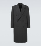 Lardini Double-breasted wool-blend coat