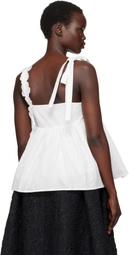 Cecilie Bahnsen White Onyx Tank Top
