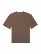 Officine Générale - Benny Pigment-Dyed Lyocell and Cotton-Blend Jersey T-Shirt - Brown