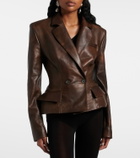 Magda Butrym Peplum leather jacket