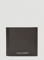 Debossed-Logo Bi-Fold Wallet in Black