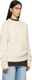 Guest in Residence Off-White Allday Cable Crew Sweater
