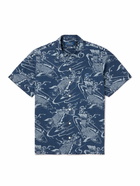 Polo Ralph Lauren - Printed Cotton and Linen-Blend Shirt - Blue