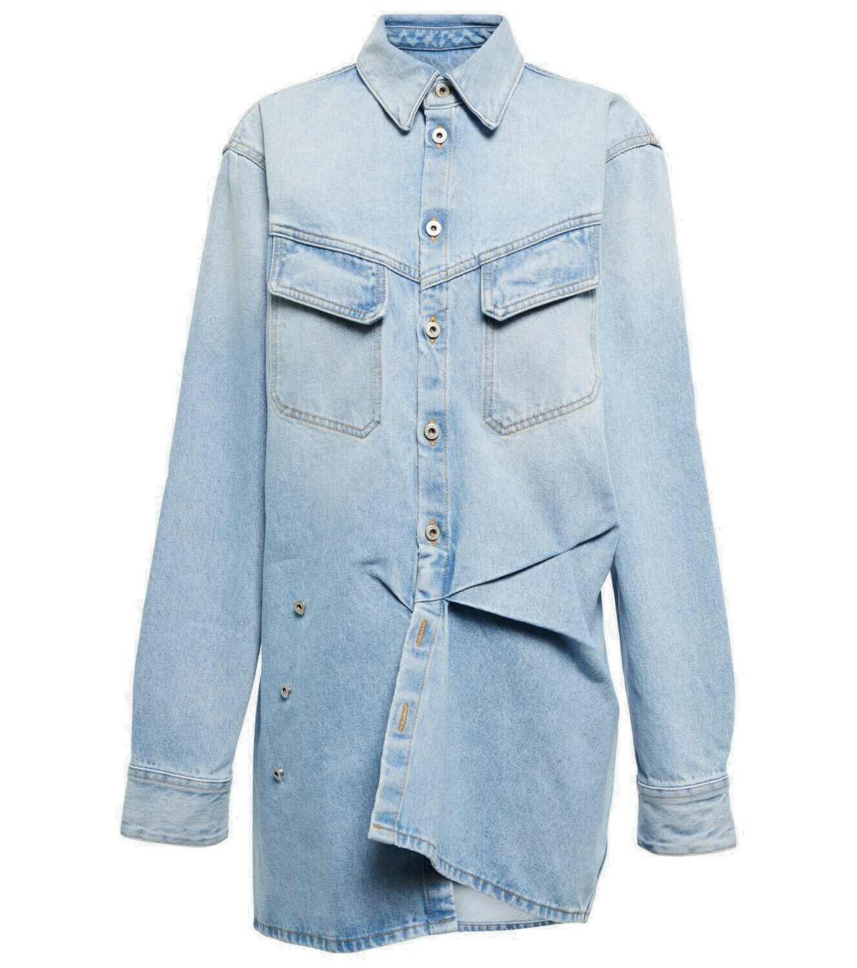 ESTI off-white classy denim shirt dress