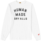 Human Made Men's Long Sleeve Dryalls T-Shirt in White