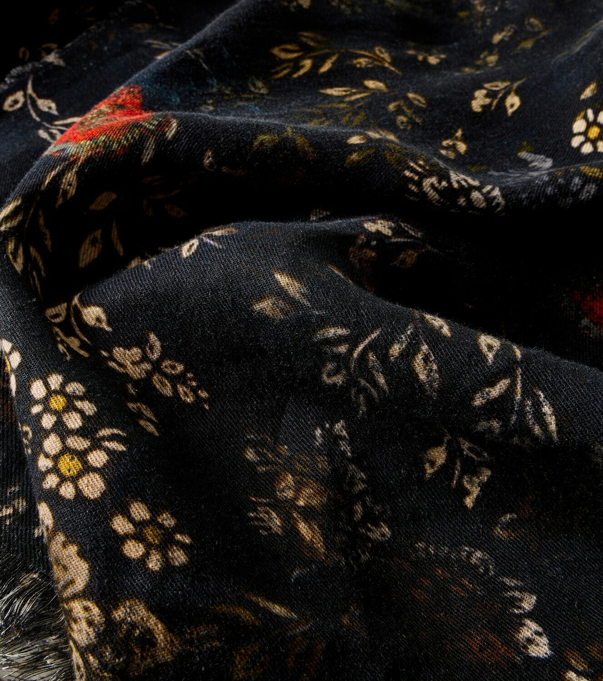 The House of Lyria Firmament floral linen and cotton throw