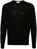 Ballantyne R Neck Pullover in Black